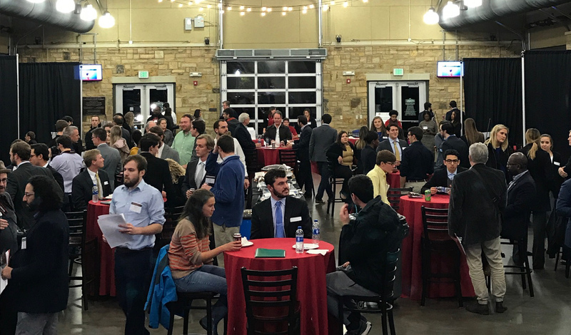 The Tuscaloosa River Market full of entrepreneurs getting ready to pitch their business ideas.