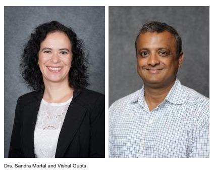 Drs. Sandra Mortal and Vishal Gupta