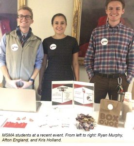 MSMA students at a recent event