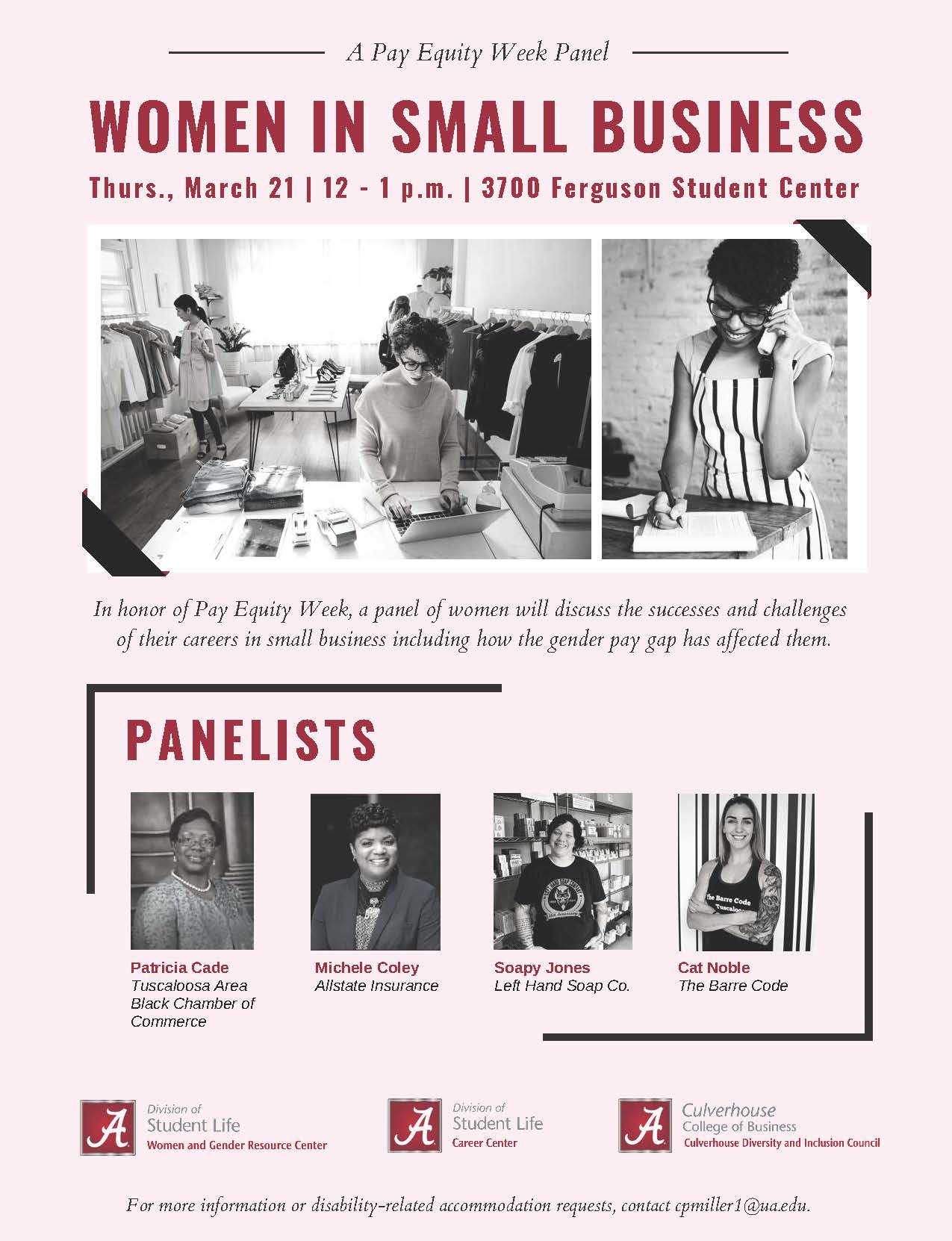 women in small business flyer