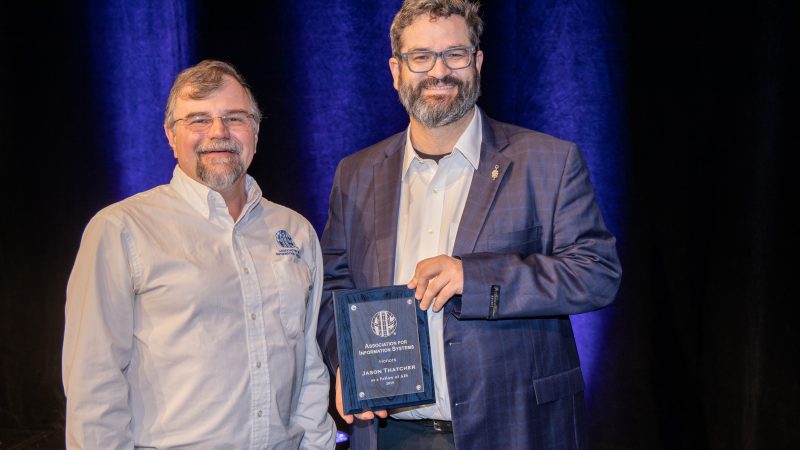 Jason Thatcher Receives AIS Fellow Award