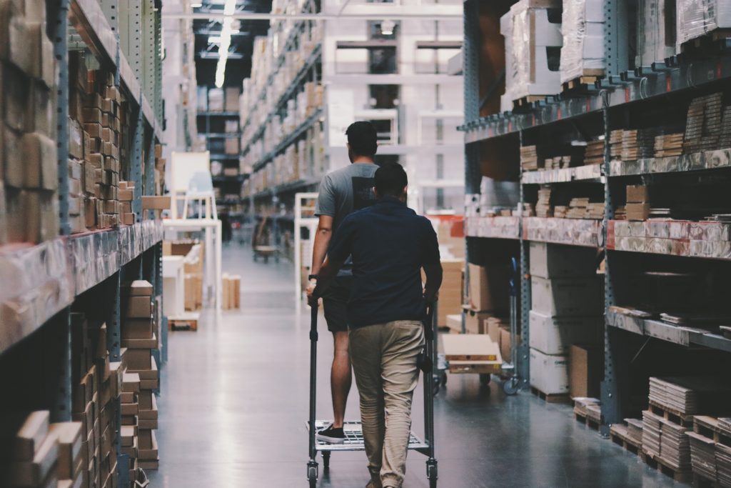 men working in a warehouse