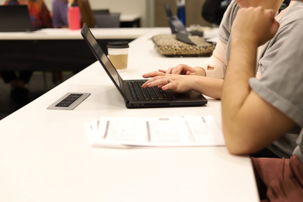 people working together on a computer