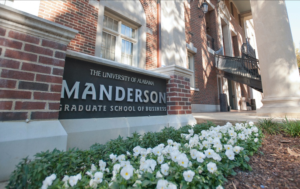 Manderson sign outside Bidgood Hall