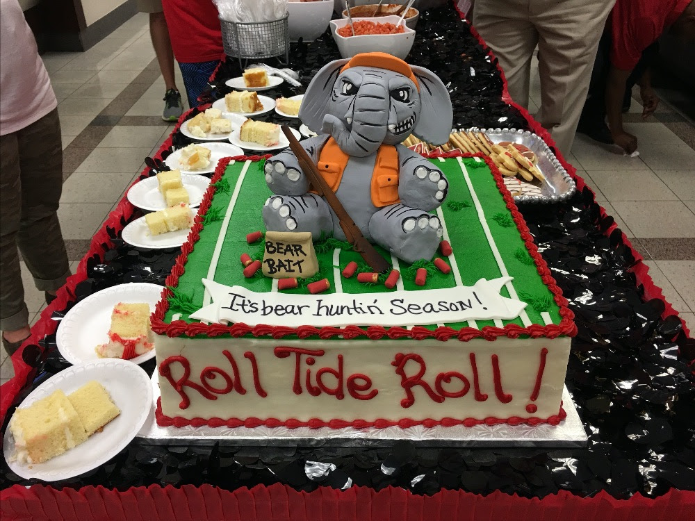 Gameday cake at a CES Tailgate