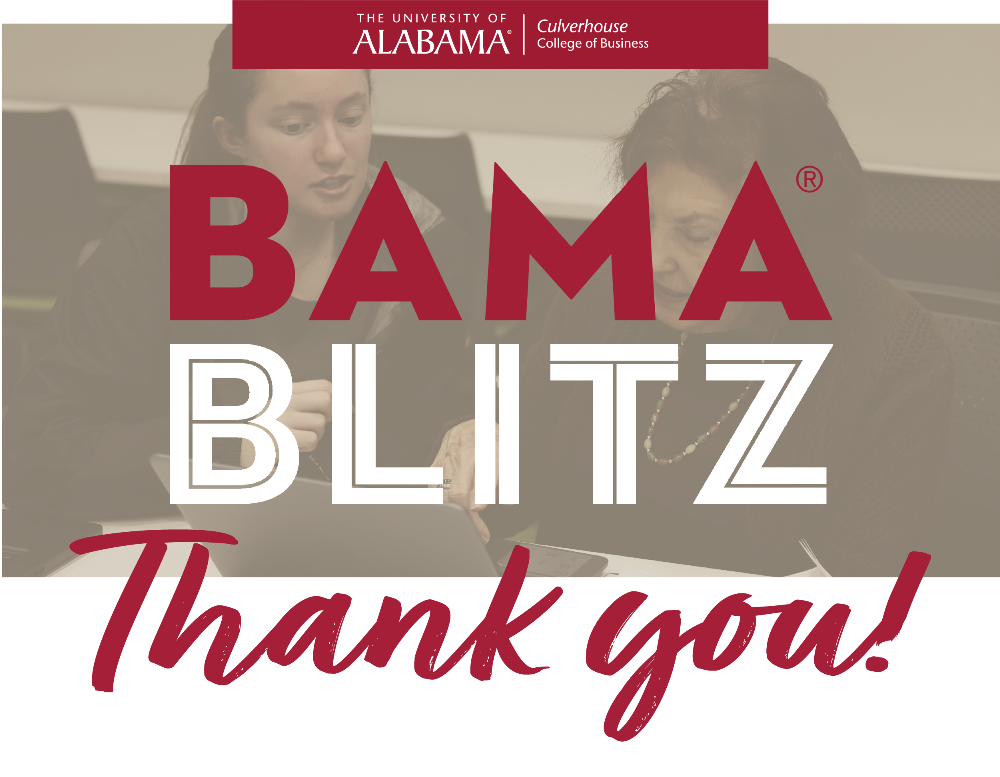 Bama Blitz Thank You