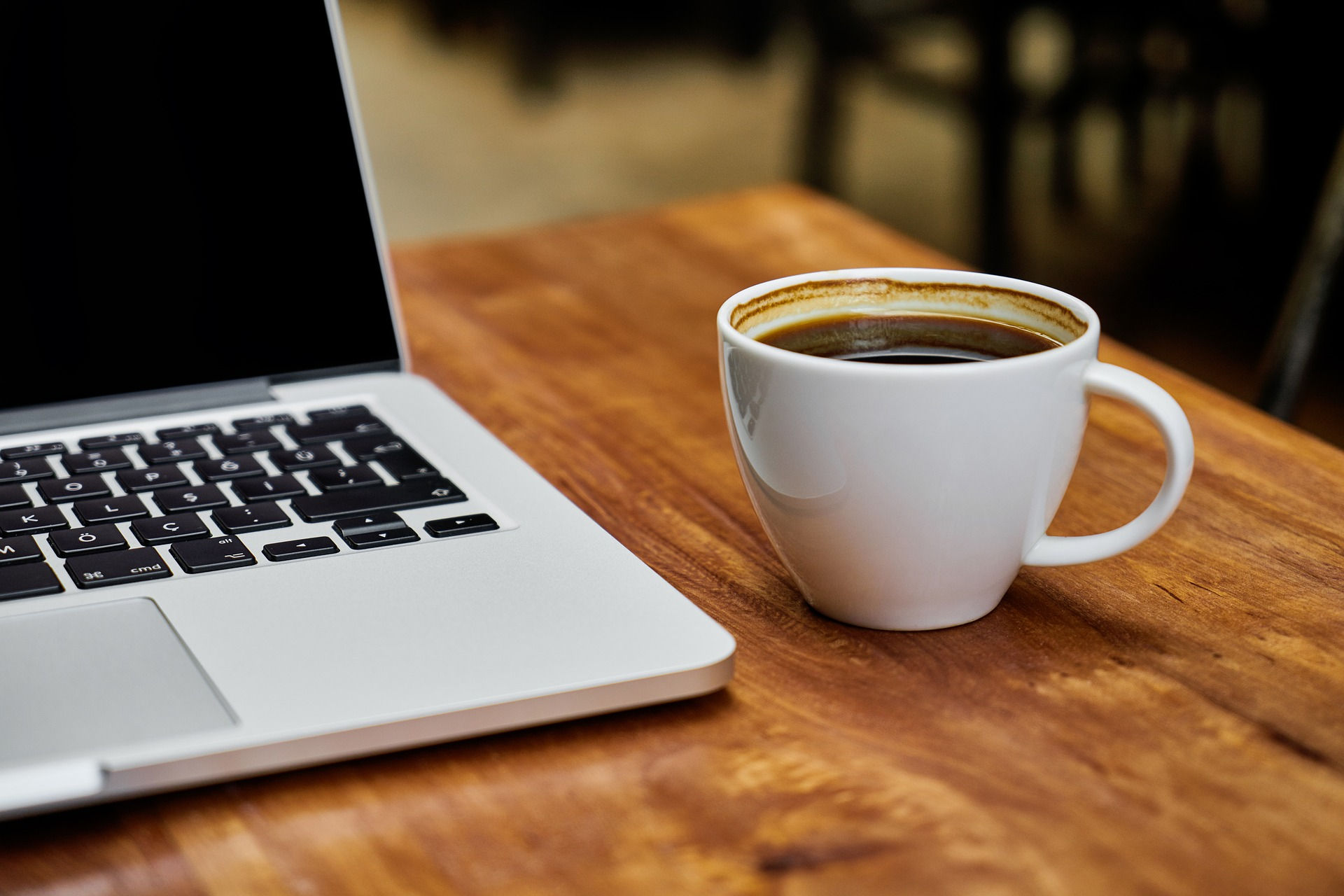 Coffe and laptop