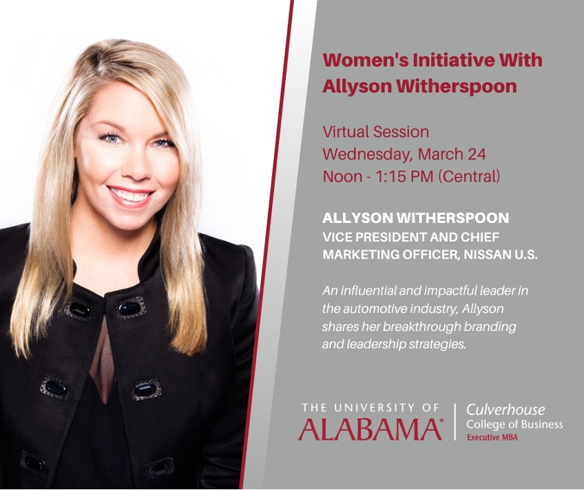 Allyson Witherspoon Speaking at the Virtual Women's Initiative