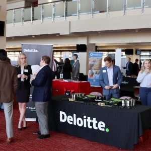 students attending meet the firms