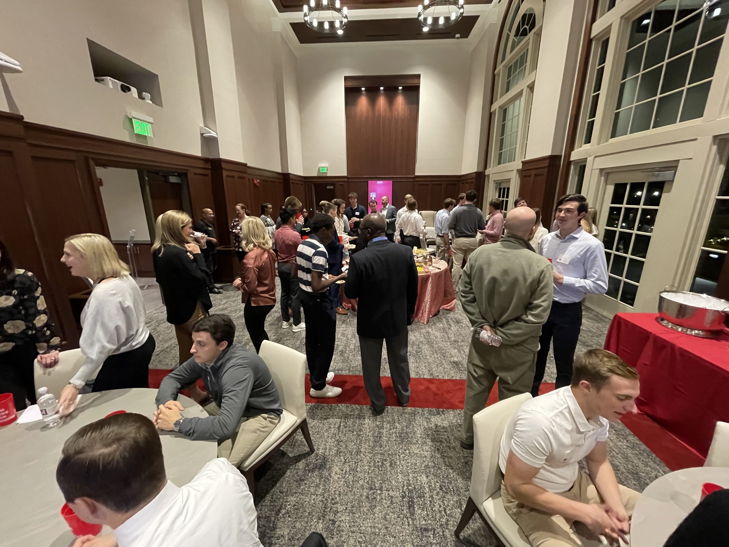 students gathered for a 1919 Club meeting