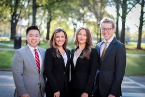 The 2022 SEC Manderson Case Team from L-R: Peter Do, Mason Joyner, Bri Pniak, and Trip Crowley