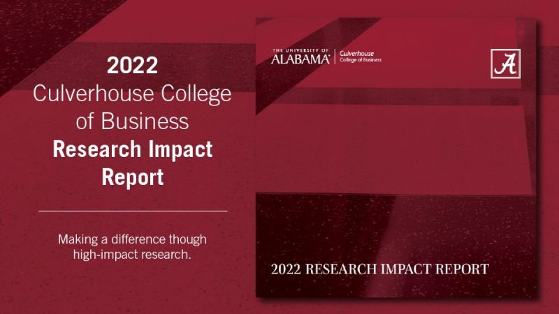 Read the 2022 Culverhouse Research Impact Report