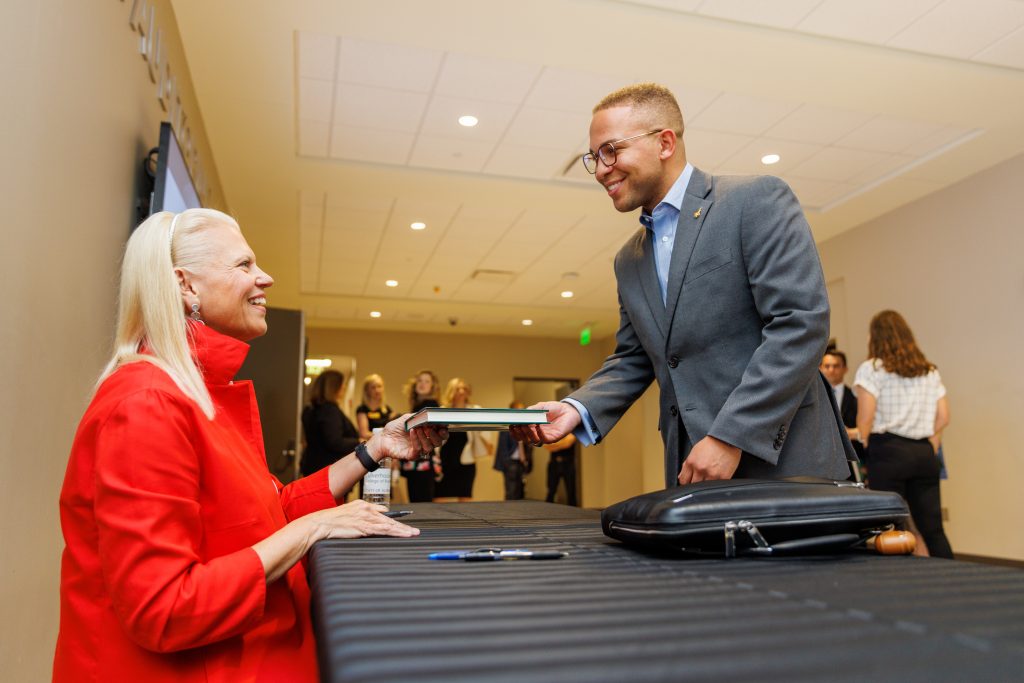 Ginni Rometty and Royce Dickerson